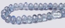 Czech 6mm Nugget Beads - Transparent Blue