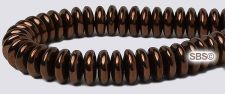 Czech 6mm Rondel Beads - Dark Bronze