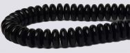 Czech 6mm Rondel Beads - Jet