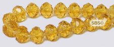 Rosebud Fire Polished Beads 6mm - Topaz