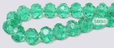 Rosebud Fire Polished Beads 6mm - Zircon