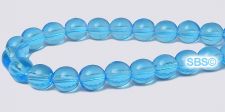 Czech 6mm Round Beads - Aquamarine