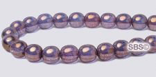 Czech 6mm Round Beads - Bronze Illusion