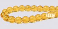 Czech 6mm Round Beads - Medium Topaz