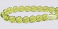 Czech 6mm Round Beads - Olivine
