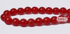 Czech 6mm Round Beads - Oxblood