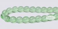 Czech 6mm Round Beads - Peridot