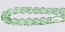 Czech 6mm Round Beads - Peridot