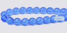 Czech 6mm Round Beads - Sapphire