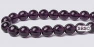 Czech 6mm Round Beads - Tanzanite