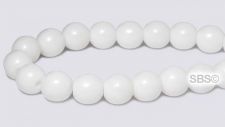 100 Czech 6mm Pressed Glass Round Beads Opaque Amethyst Luster (15726P)