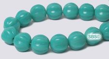 Czech 8mm Melon Beads - Turquoise