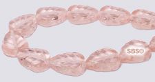 Czech 8x10 Leaf Beads - Rosaline