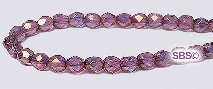 Czech Glass Beads - Fire Polished 4mm Round