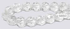 Baroque Fire Polished Beads 6mm Crystal
