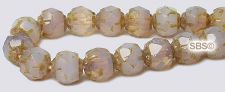 Baroque Fire Polished Beads 6mm Topaz Opal