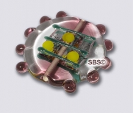 Czech 27mm Bug Beads - Light Amethyst