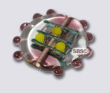 Czech 27mm Bug Beads - Light Amethyst