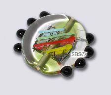 Czech 27mm Bug Beads - Olivine