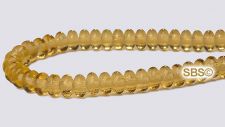 Czech 4mm Rondel Beads - Medium Topaz