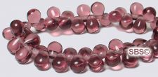 Czech 4x6mm Tear Drop Beads - Amethyst