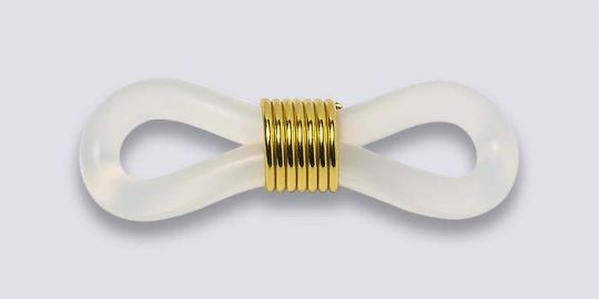 Eye Glass Holders - Gold Plate - 1 pair
