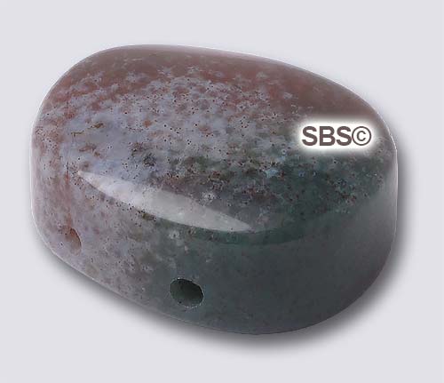 flat gemstone beads