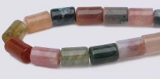 Fancy Jasper Gemstone Beads - 5mm x 8mm Tube