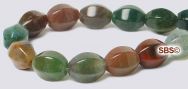 Fancy Jasper Beads - 6x8 6-Sided