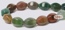 Fancy Jasper Beads - 6x8 6-Sided