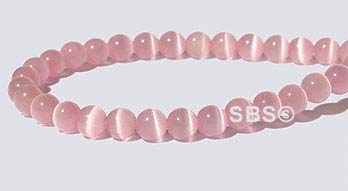 Fiber Optic Cat's Eye Beads - 4mm Round