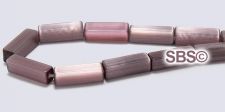 Cat's Eye 4mm x 13mm Rectangle Beads - Amethyst
