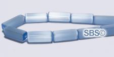 Cat's Eye 4mm x 13mm Rectangle Beads - Light Blue