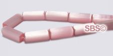 Cat's Eye 4mm x 13mm Rectangle Beads - Light Rose