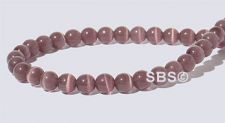 4mm Cats Eye Beads - AMETHYST AA - Grade