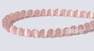 4mm Cats Eye Beads - SUPER LIGHT ROSE A - Grade