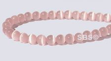 4mm Cats Eye Beads - SUPER LIGHT ROSE A - Grade