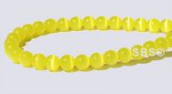 4mm Cats Eye Beads - YELLOW AA- Grade