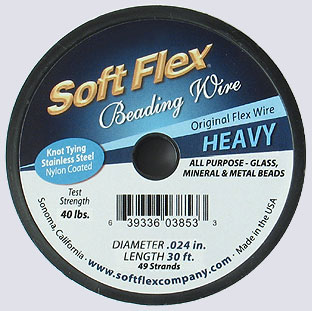 Softflex Beading Wire .024 (30 feet) BLACK