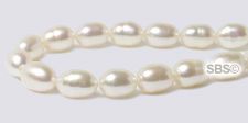 Fresh Water Pearl 5mm x 7mm White - A Grade