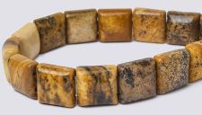 Picture Jasper 10x10 2-Hole Gemstone Beads (16" strand)