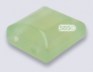 New Jade 10x10 2-Hole Gemstone Beads (12)