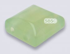 New Jade 10x10 2-Hole Gemstone Beads (12)