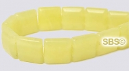 Olive Jade 10x10 2-Hole Gemstone Beads (16" strand)