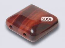 Tiger Eye (RED) 10x10 2-Hole Gemstone Beads (12)
