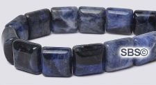 Sodalite 10x10 2-Hole Gemstone Beads (16" strand)