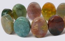 Fancy Jasper 12x15 2-Hole Gemstone Beads (16" strand)