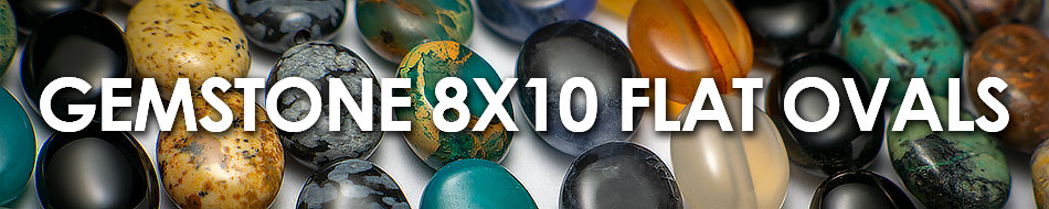 Gemstone Beads - Flat Oval