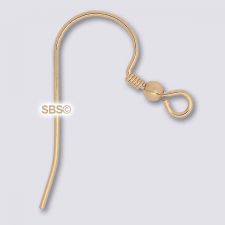 Gold Filled Round Ear Wires (1 pair)
