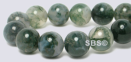 8mm Round Moss Agate Beads – beadsandbrushstrokes